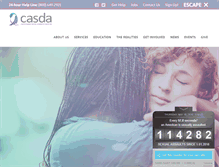 Tablet Screenshot of casda.org
